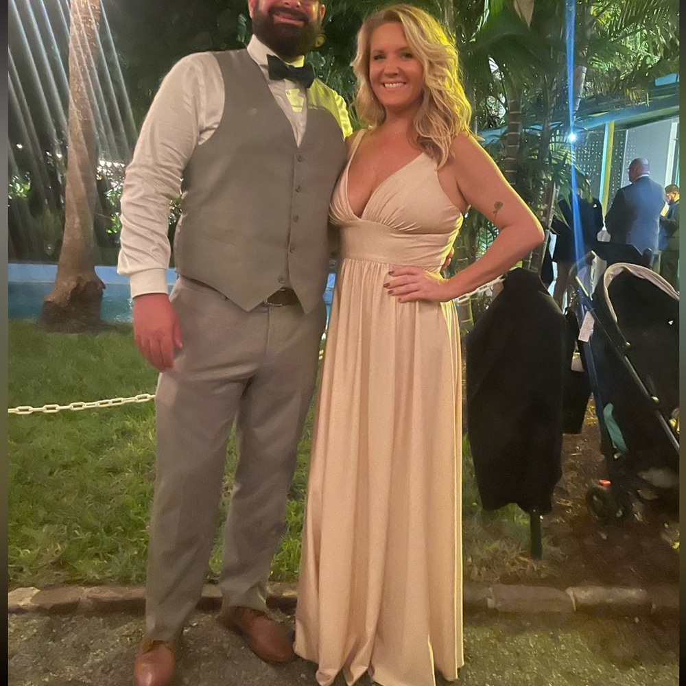 Elegant Cream Maxi Dress